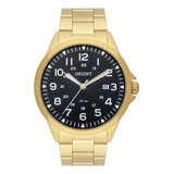 Relógio Orient Masculino Mgss1199p2kx Cor Da Correia Dourado Cor Do Bisel Dourado Cor Do Fundo Preto
