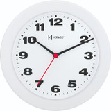 Relógio Parede 22cm Branco Preto Azul Vermelho Herweg 6103