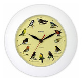 Relógio Parede Canto De Pássaros Mundiais