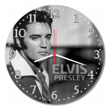 Relógio Parede Elvis Presley Música Violão Ídolo Rock Rei 30cm