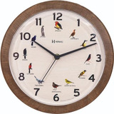Relógio Parede Herweg Canto Pássaros Brasileiros