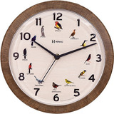 Relógio Parede Hewerg 6658 Canto Pássaros