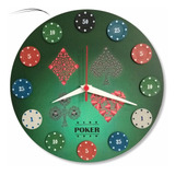 Relogio Parede Jogador Poker