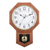 Relógio Parede Pêndulo Musical Canela Westminster 530018 Her