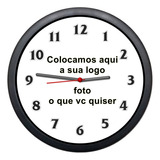 Relógio Parede Personalizado Com Logo Foto
