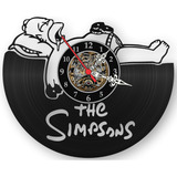 Relogio Parede Simpsons Homer Decoração Cozinha Disco Vinil