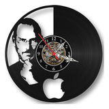 Relógio Parede Steve Jobs Apple Maçã Nerd Geek Vinil Lp