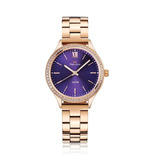 Relógio Philiph London Feminino Rosê Fashion Pl81015113f Cor Do Fundo Roxo
