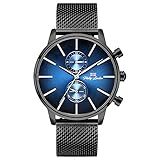 Relógio Philiph London Masculino Ref Pl80260613m Az N Cronógrafo Black