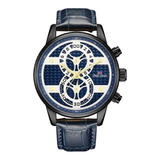 Relógio Philiph London Masculino Ref Pl80300612m Az N Black