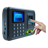 Relógio Ponto Biométrico Impressão Digital Bivolt Lcd Usb