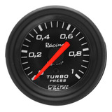 Relógio Pressão Turbo Manômetro Willtec Preto