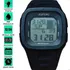 Relógio Preto Digital De Pulso Prova Dágua Esportivo Surf Surfista Natação Nadador Mergulhador Mergulho Resistente Até 30 Metros De Profundidade Cronômetro Alarme Luz Led Pulseira Silicone Soft