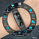 Relógio Pulseira M3 Smartband Inteligente Monitor Cardíaco