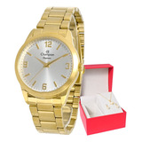 Relogio Resistente Champion Dourado