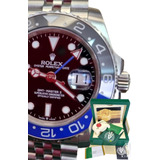Relógio Rolex Gmt Master 2 Batman Azul Base Eta 2840 Caixa