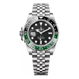 Relógio Rolex Gmt Sprite Super Clo Eta 3235 Com Certificados