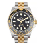 Relógio Rolex Gmt Super Clo Eta 3235 Jubilee Banho Ouro 18k