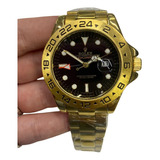 Relógio Rolex Masculino Rolex Explorer Dourado Com Preto
