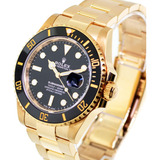 Relógio Rolex Submariner Dourado B Eta 2840 Suíço Com Caixa