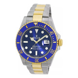 Relógio Rolex Submariner Eta 3235 Genuíno Em Ouro 18k Super