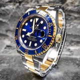Relógio Rolex Submariner Misto Azul Com