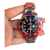 Relógio Rolex Submariner Prata Com Preto