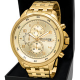 Relogio Seculus Masculino Dourado