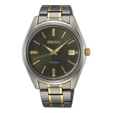 Relógio Seiko Essentials Titanium Bicolor Sur377b1