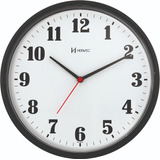 Relógio Silencioso De Parede Preto 26cm Sem Tictac 660022