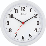 Relógio Silencioso Parede 20cm Cinza Preto Branco Azul 6102s Cor Da Estrutura 021 - Branco