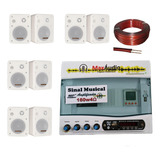 Relógio Sinaleiro Sinal Musical Escolar C Amplificador 8cx