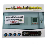 Relógio Sinaleiro Sinal Musical Escolar Com Amplificador