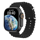 Relogio Smart Watch 8 W68 Pro Feminino Masculino Ios Com Nfc Cor Da Caixa Preto Desenho Da Pulseira Sport Oceano Silicone