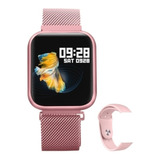 Relógio Smart Watch Oled Pro P70 C Duas Pulseiras rose