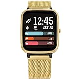 Relógio Smarts Unissex Full Display Dourado - Molifegaf/7d