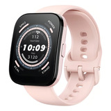 Relógio Smartwacth Xiaomi Amazfit Bip 5 Gps Bluetooth Alexa Caixa Rosa Pulseira Rosa Bisel Preto Desenho Da Pulseira Lisa