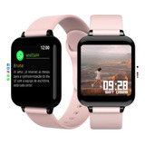 Relógio Smartwatch B57 Para Homens E Mulheres Android Ios