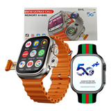 Relogio Smartwatch Bw10 Ultra3 Call 5g Gps Amoled 2 Pulseira Caixa Prateado Pulseira Cinza Bisel Prateado Desenho Da Pulseira Mesh