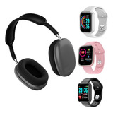 Relógio Smartwatch D20 Y68 Fone De Ouvido Sem Fio P9