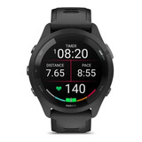 Relógio Smartwatch Garmin Forerunner 265 Amoled Preto cinza Caixa Preto Pulseira Preto Bisel Preto