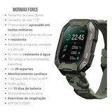Relógio Smartwatch Mormaii Force Verde Moforceaa 8p Desenho Da Pulseira Mesh