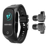 Relogio Smartwatch Pro Com Fone De Ouvido Gymx Cor Da Caixa Preto Cor Do Bisel Azul