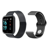 Relógio Smartwatch T80 Inteligente Pulseira Metal