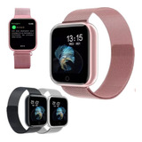 Relogio Smartwatch T80s Feminino Para iPhone Android Samsung