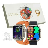 Relogio Smartwatch Ultra Serie 9 Geração 2024 7 Pulseiras Caixa Laranja