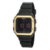 Relógio Speedo Masculino Esportivo Digital Preto E Dourado