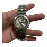 Relógio Swatch Swiss Irony Diaphane Prateado Original Raro