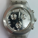 Relógio Swatch Swiss irony Diaphane prateado original raro