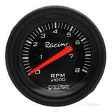 Relógio Tacômetro Conta Giros 8000 Rpm 52mm Willtec Preto
